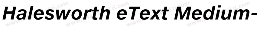 Halesworth eText Medium字体转换
